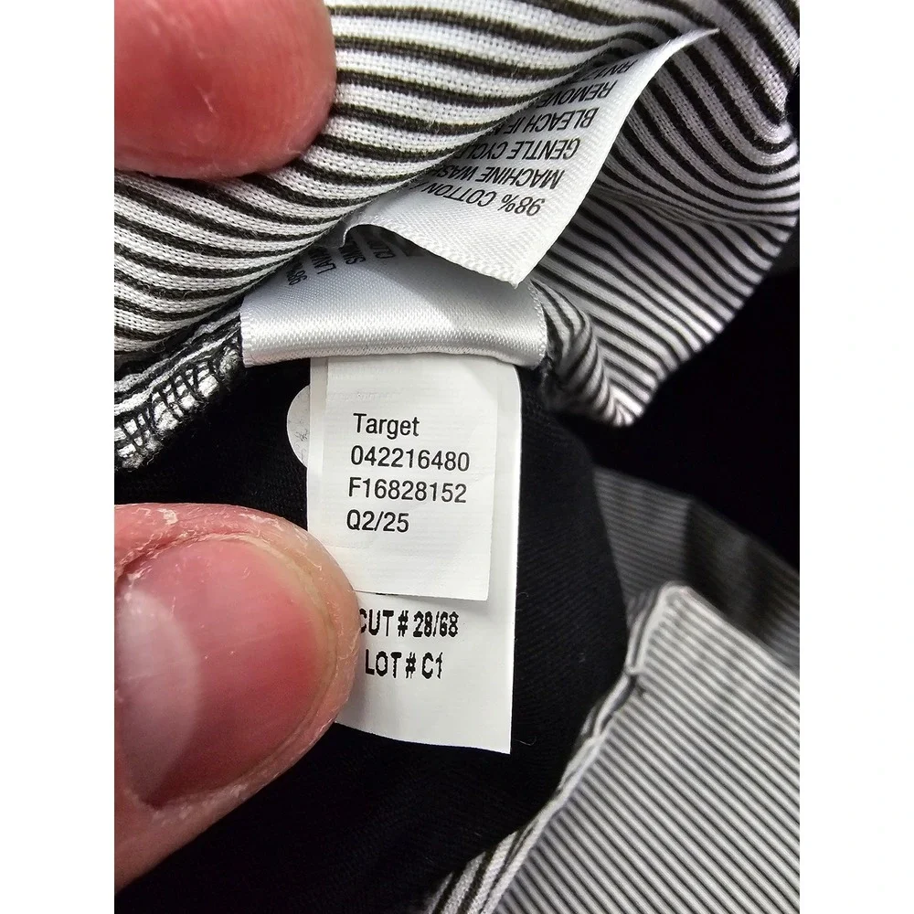Goodfellow & Co Mens Relaxed Chino Pants Black Cotton Blend Casual Size 36x32